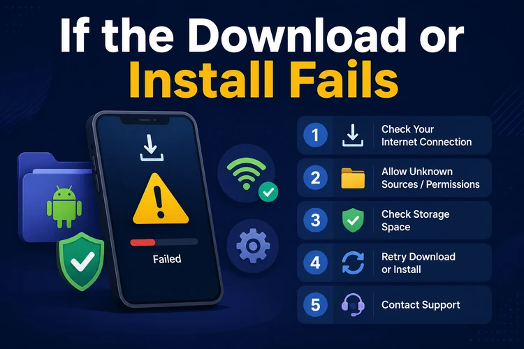 If the Download or Install Fails