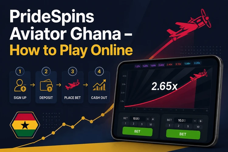 PrideSpins Aviator Ghana - How to Play Online