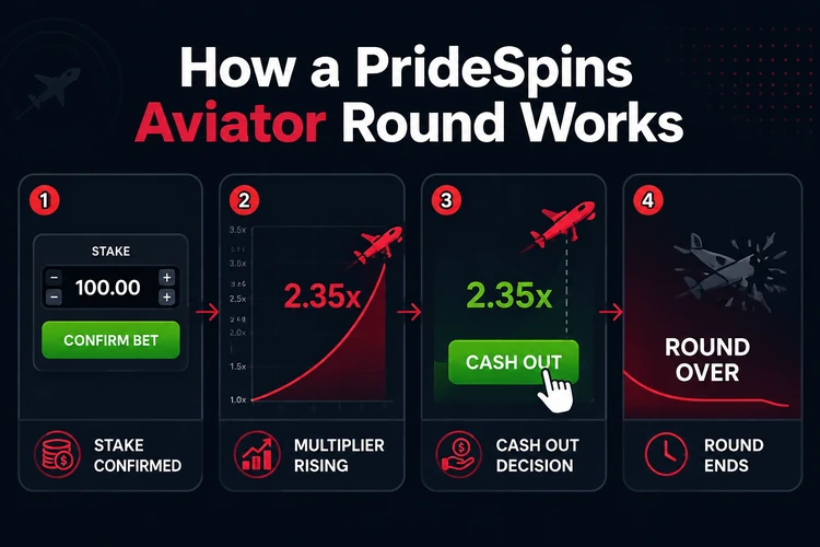 How a PrideSpins Aviator Round Works
