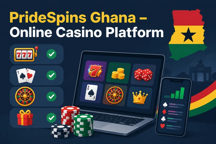 PrideSpins Ghana - Online Casino Platform